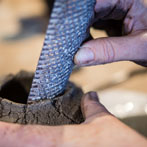 Patricia Shone in her studio 2018